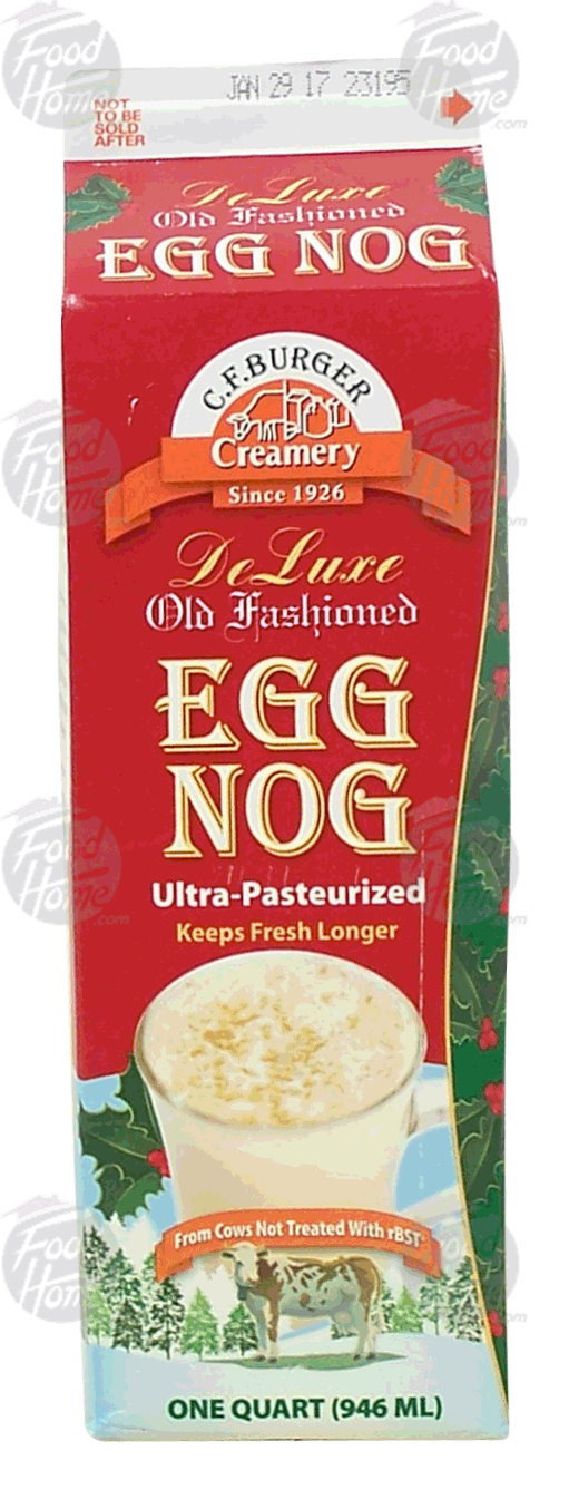 C.F.Burger Creamery de luxe old fashioned egg nog, ultra pasteurized Full-Size Picture